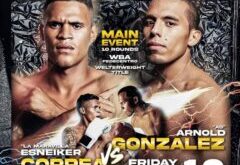Fedecentro title between Arnold Gonzalez and Esneiker Correa – World Boxing Association