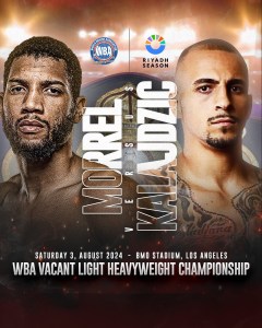 Morrell-Kaladjzic for the WBA light heavyweight belt â€“ World Boxing Association