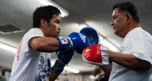 Manny Pacquiao Wows At Media Workout
