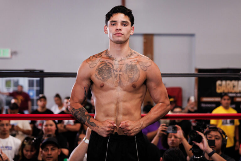 GARCIA VS.  FORTUNA FIGHTER WORKOUT PHOTOS AND QUOTES
