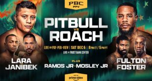 Lara vs. Janibek Highlights Star-Studded PPV Undercard on Dec. 6