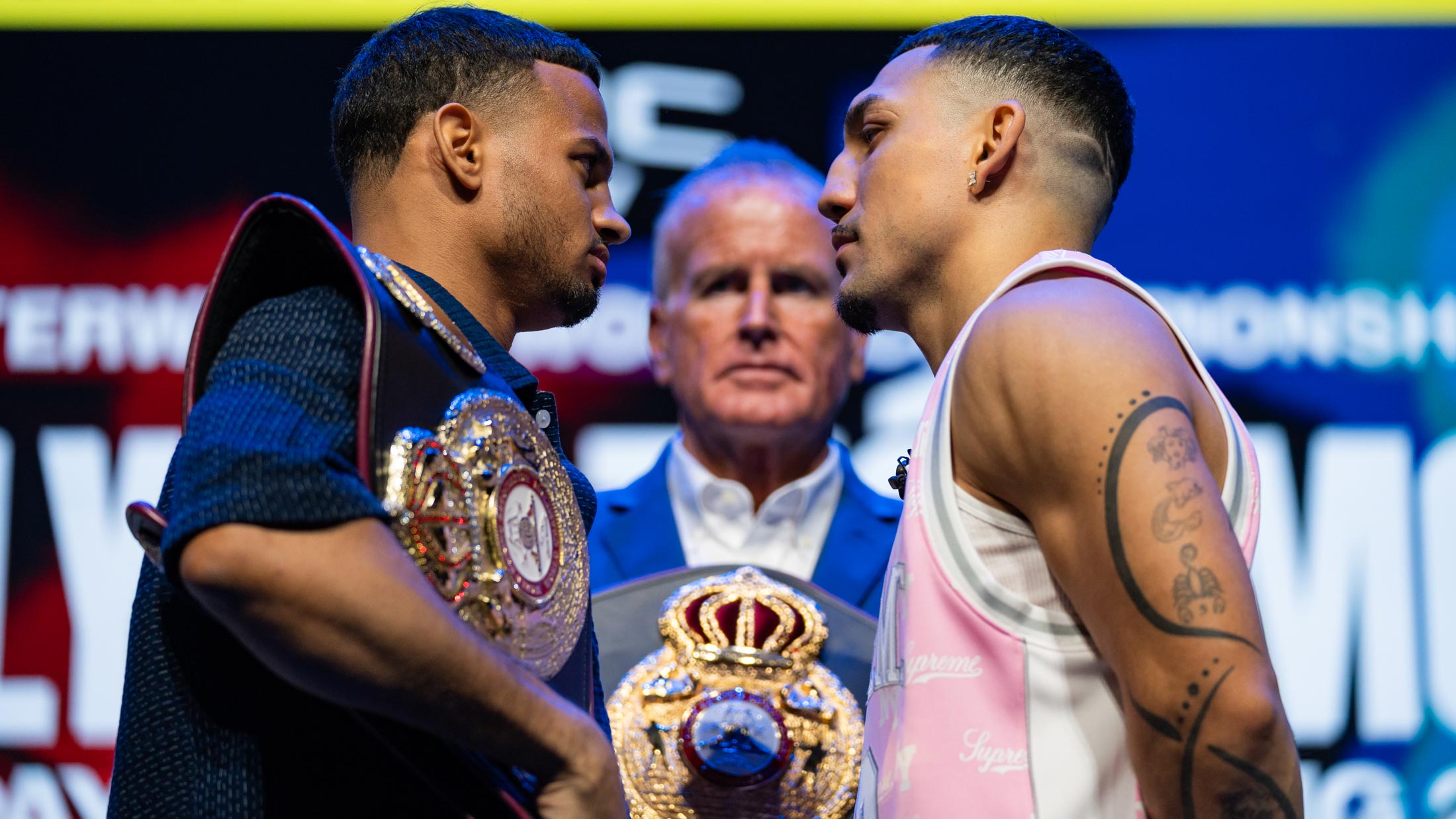 WATCH: ROLLY ROMERO, TEOFIMO LOPEZ GO FACE TO FACE