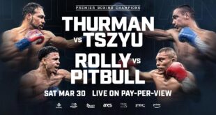 STAR-STUDDED SHOWDOWNS HIGHLIGHT PBC PAY-PER-VIEW ON MARCH 30