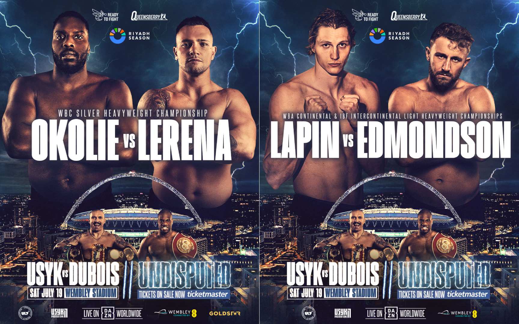 Undisputed: Wembley Undercard Announced