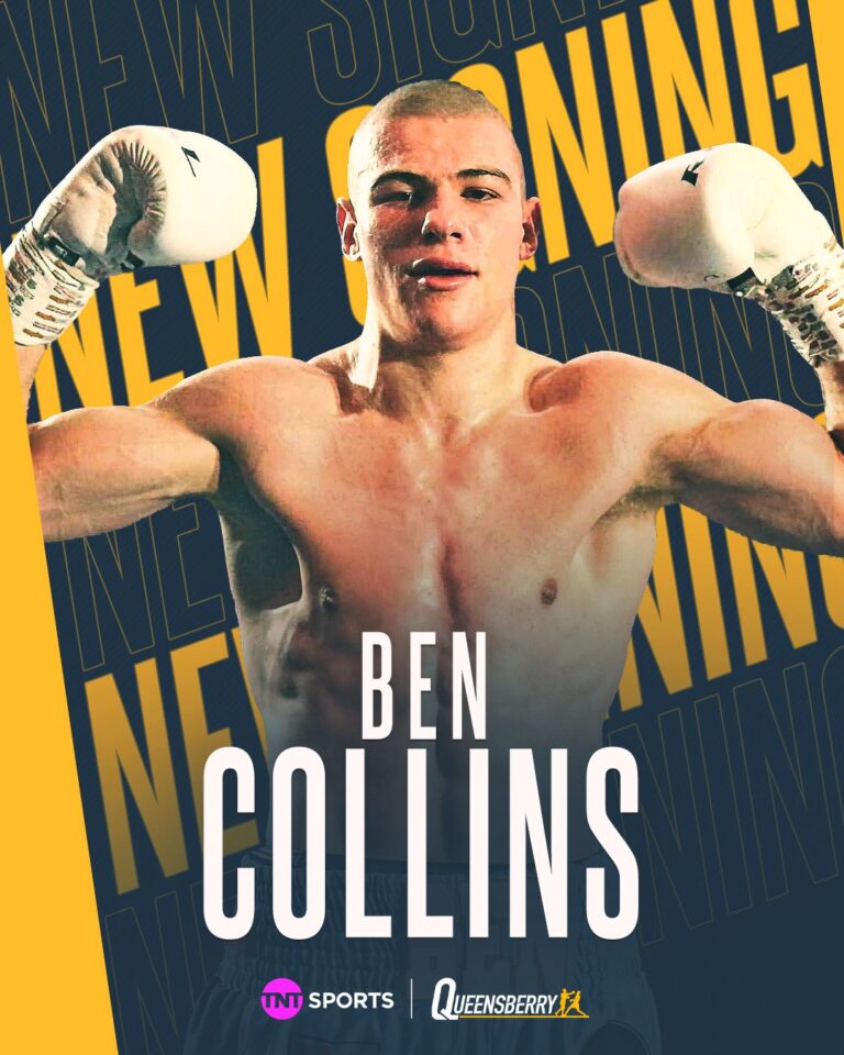 BEN COLLINS JOINS TEAM QUEENSBERRY