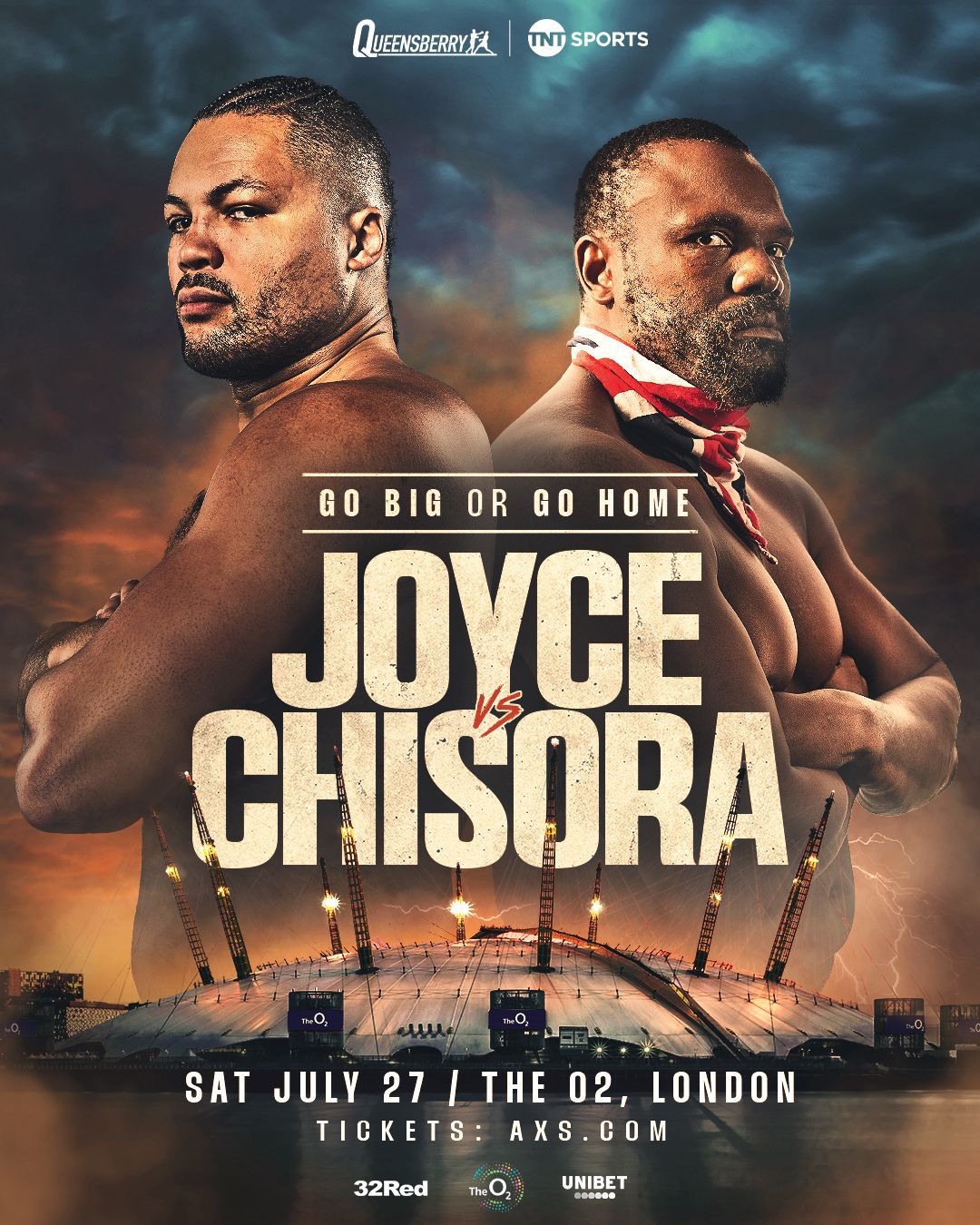 O2 UPDATE - FIVE TITLE FIGHTS ON JULY 27