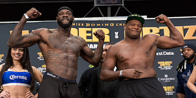 Wilder vs Ortiz Weigh-in