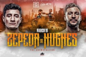 Zepeda-Hughes for the WBA eliminator fight on March 16Â  â€“ World Boxing Association