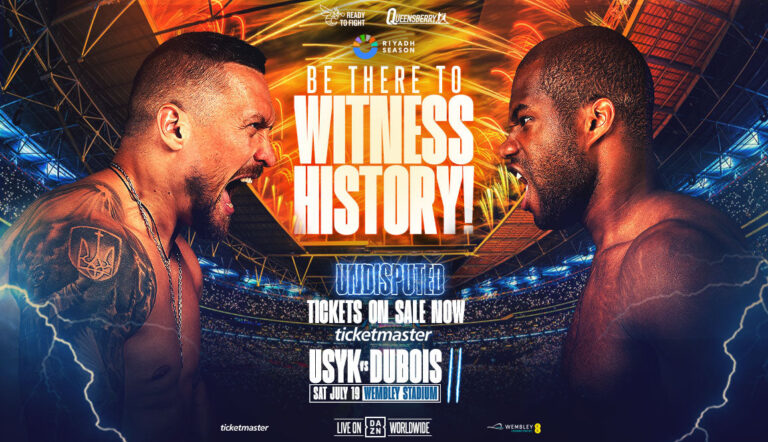 Usyk vs Dubois II: Tickets On Sale Now!