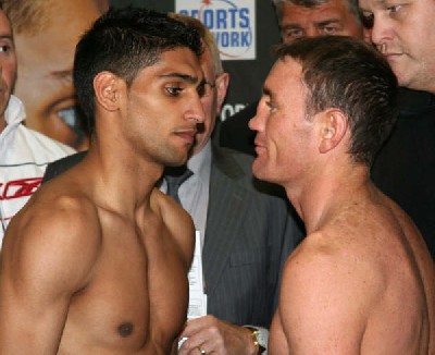  Boxing Weigh In Results: Amir Khan Vs Michael Gomez