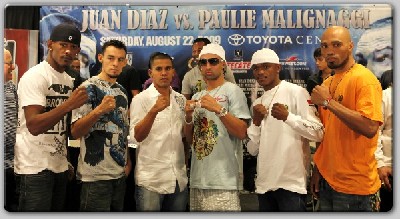  DiazMalignaggiGroupsFinalPC Hoganphotos1 Boxing Quotes: Juan Diaz vs. Paulie Malignaggi