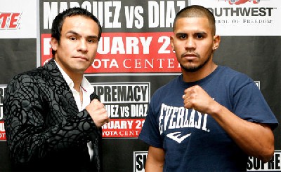  MarquezDiazHouPC1 Boxing Quotes: Juan Diaz vs. Juan Manuel Marquez