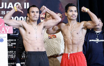  MarquezPacquiaoWeighIn1 Boxing Preview Analysis: Manny Pacquiao vs. Juan Manuel Marquez II