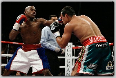  MayweatherMarquezresult1 Boxing Result: Mayweather Returns To School Marquez