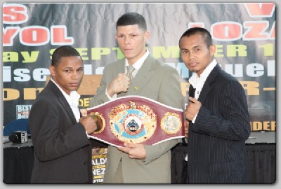  PRpresser1 Integrated Sports Boxing: Calderon vs. Mayol September 12