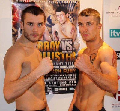  Murray, McAllister Make Weight For Tonights British Title Clash In Wigan