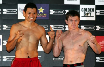  Boxing Weigh in Results and Photos: Ricky Hatton Vs Juan Lazcano + Undercard