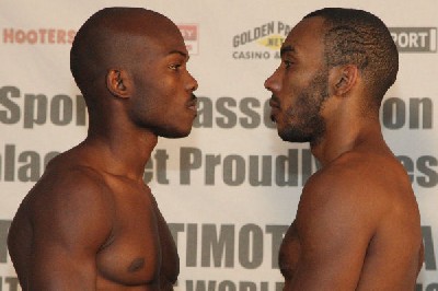  witter vs bradley1 Boxing Weigh In: Junior Witter vs. Timothy Bradley, Carl Froch vs. Albert Rybacki