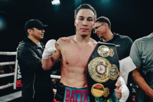 Batyrzhan Jukembayev won the North American intercontinental super lightweight belt â€“ World Boxing Association
