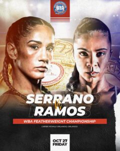 Serrano-Ramos on Friday at the Caribe Royale in Orlando, FloridaÂ  â€“ World Boxing Association
