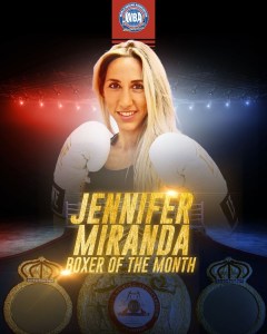 Jennifer Miranda was the most outstanding of OctoberÂ  â€“ World Boxing Association