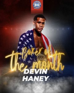 Haney Boxer of the Month, Canelo Honorable MentionÂ  â€“ World Boxing Association