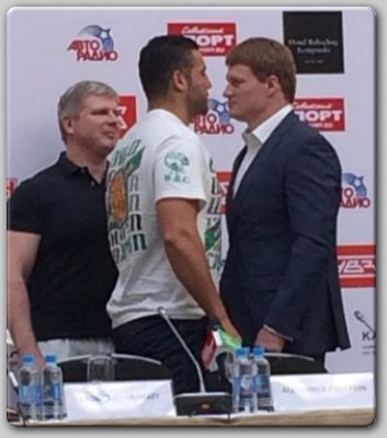 alexander povetkin manuel charr Charr, Povetkin Face Off In Moscow Ahead Of Fridays Clash