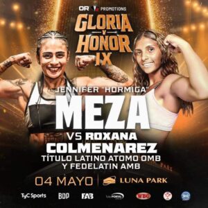 Jennifer Meza will fight Roxana Colmenarez for the Fedelatin titleÂ  â€“ World Boxing Association