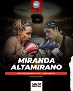 Miranda-Altamirano will fight for the WBA-Gold beltÂ  â€“ World Boxing Association