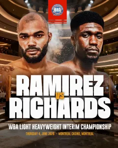 Ramírez Puts His WBA Interim Crown on the Line Against Dangerous Richards – World Boxing Association