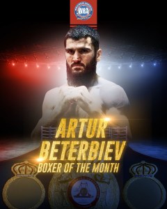 Beterbiev Boxer of the Month and Tsutsumi Honorable MentionÂ  â€“ World Boxing Association