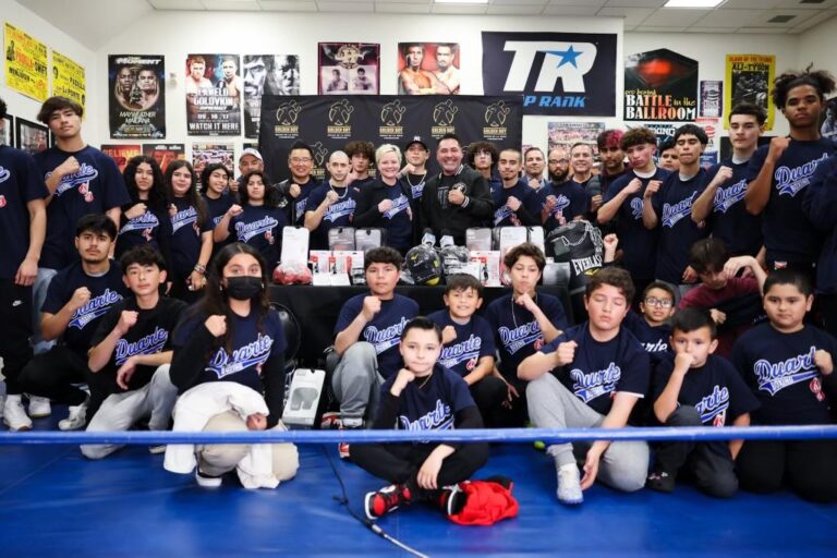 IN EIGHT ANNUAL GIVEAWAY, THE OSCAR DE LA HOYA FOUNDATION DONATES MORE THAN $25K IN EQUIPMENT TO FIVE SOUTHERN CALIFORNIA YOUTH BOXING PROGRAMS