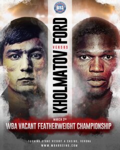a duel of undefeated fighters for the WBA belt â€“ World Boxing Association