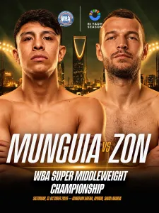 Jaime Munguía to Defend WBA Super Middleweight World Title Against Nikita Zon in Riyadh – World Boxing Association