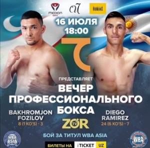 Fozilov to fight Ramirez for WBA-Asia crown in UzbekistanÂ  â€“ World Boxing Association