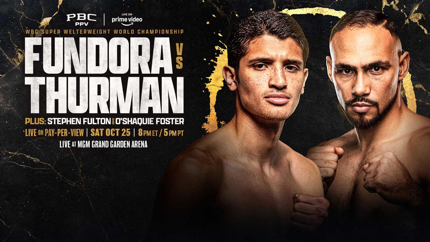 Fundora vs. Thurman Headlines PBC PPV on Prime Video on Oct. 25