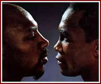 hagler hearns This Month in Boxing History: April 1987 â€“ Marvin Hagler vs. Sugar Ray Leonard.
