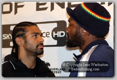 harrison haye faceoff1 Boxing Perspective: Can Audley Dethrone Haye For WBA Title?