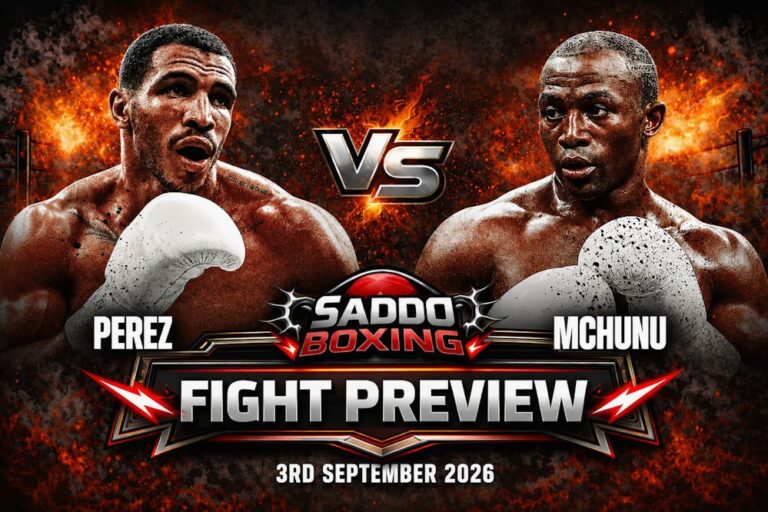 Lenar Perez vs Thabiso Mchunu boxing fight preview for September 3, 2026