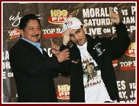 thumb Morales manny Pac18 Boxing Weigh in Photos: Erik Morales and Manny Pacquiao