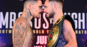 Weigh-In Results: George Kambosos Jr. vs. Maxi Hughes – DiBella Entertainment