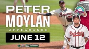 FORMER R-BRAVES PITCHER PETER MOYLAN COMING TO THE DIAMOND JUNE 12 – DiBella Entertainment
