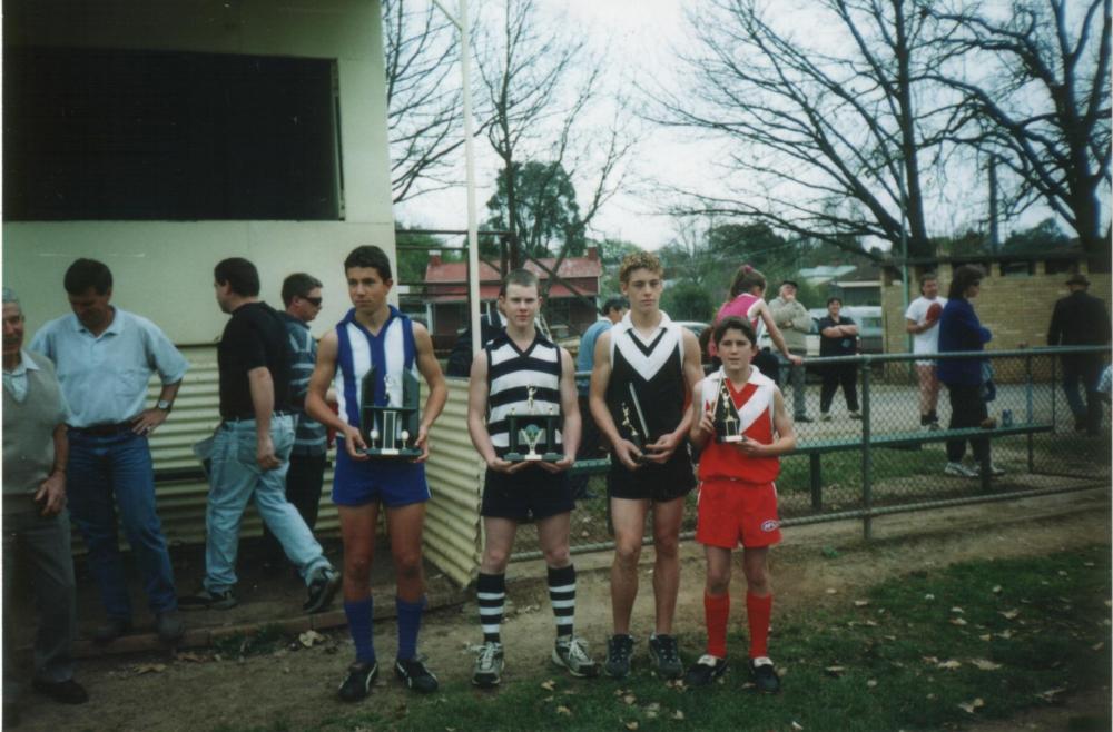 runner up best and fairest CDJFL under 15's, football.